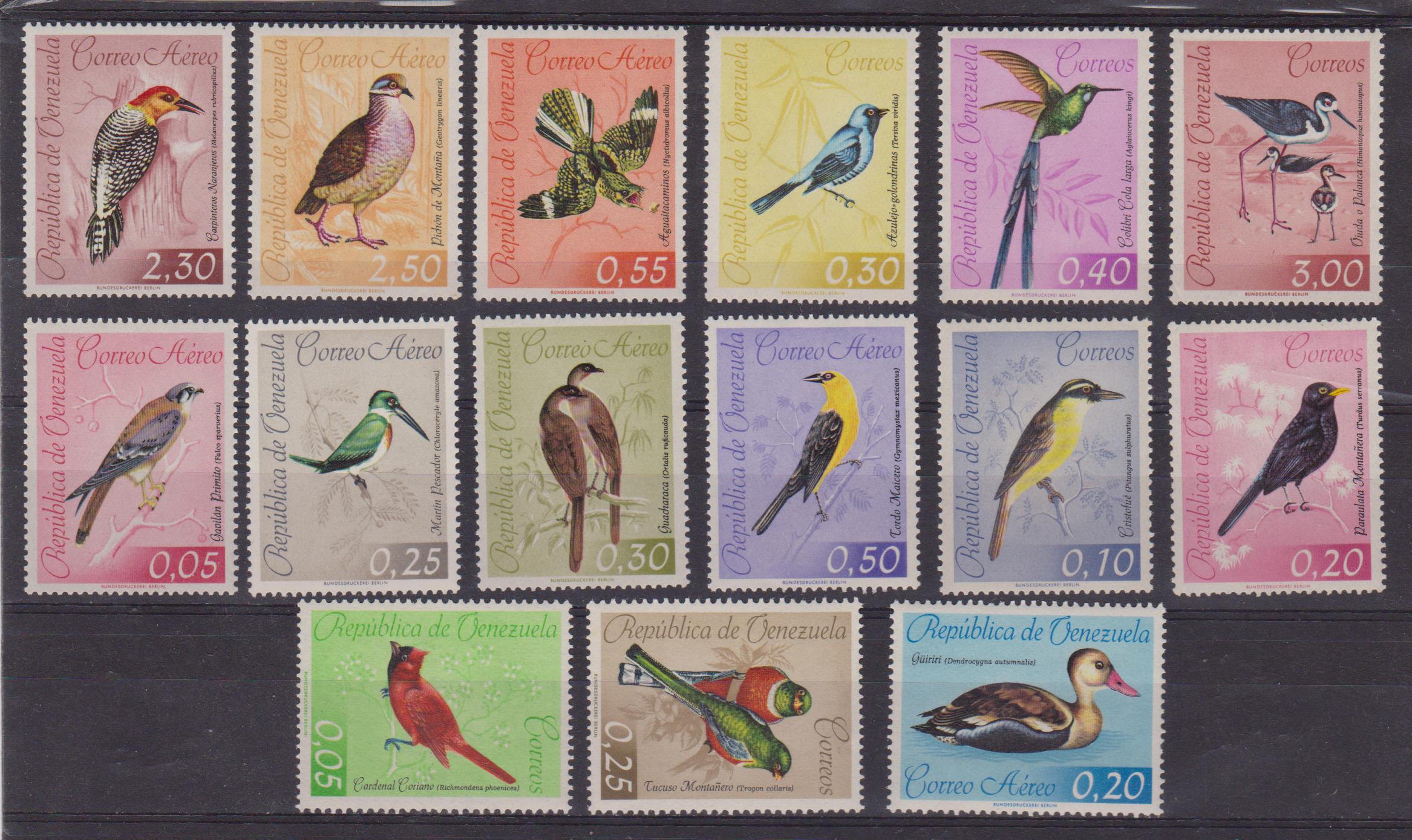 Venezuela uccelli 660-66+ 001