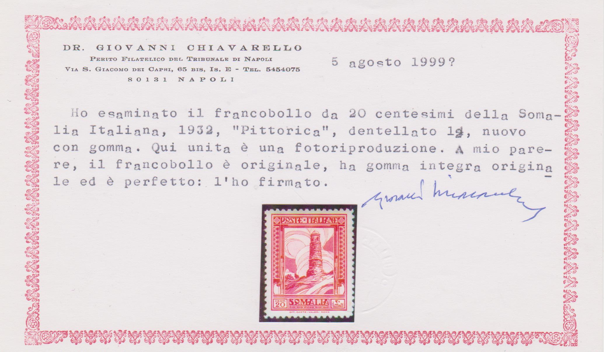SOMALIA CERT. CHIAV 001