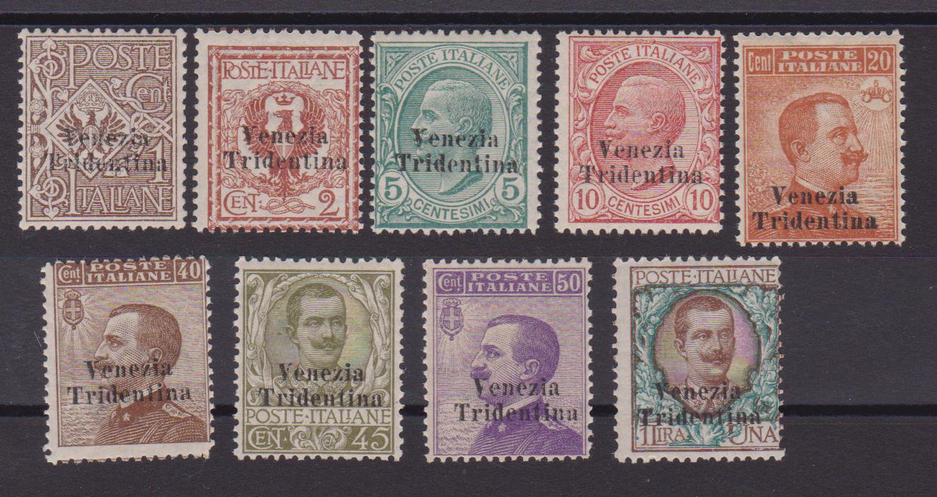 TERRE REDENTE Trentino Alto Adige 1918 Soprastampato 20h su 20c X8 MNH** EX 