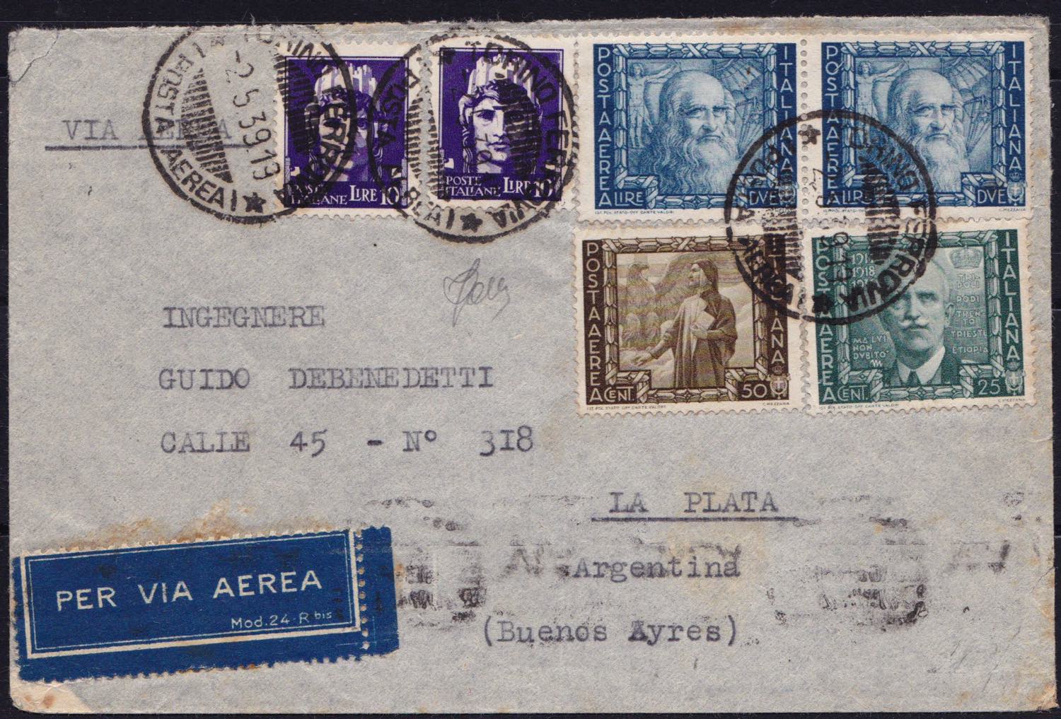 REGNO STORIA POSTALE CAT N° 19 